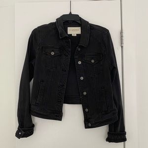 Pilcro for Anthropologie black/gray denim jacket size medium